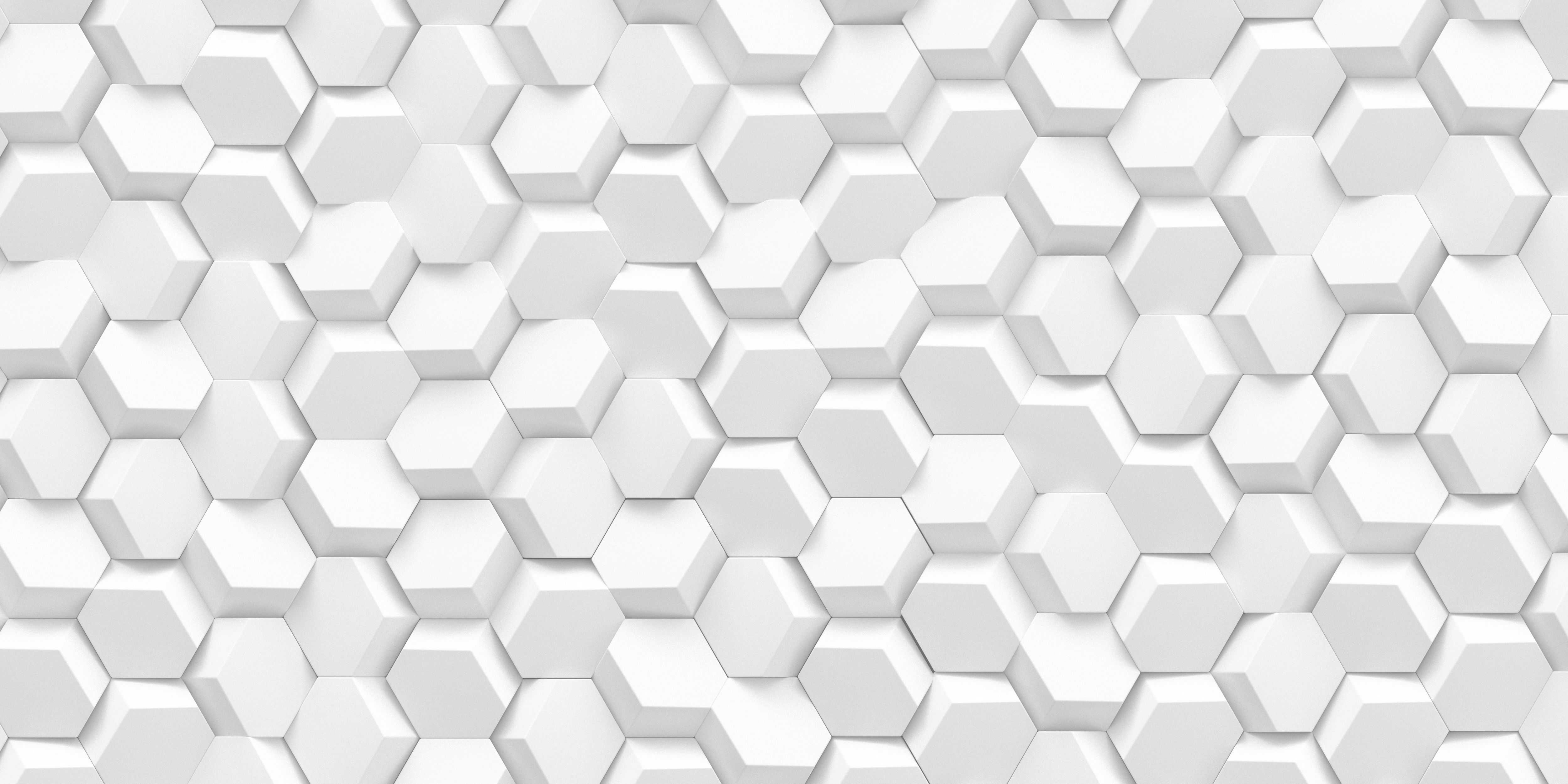 3D Hexagons Veggbilde, Fototapet, C-You Home