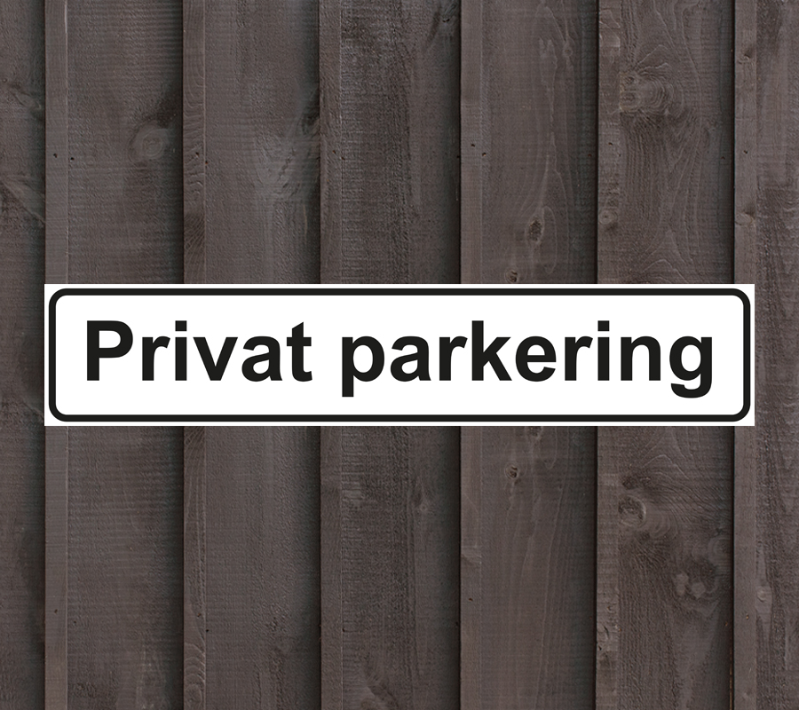 Privat-parkering-skilt