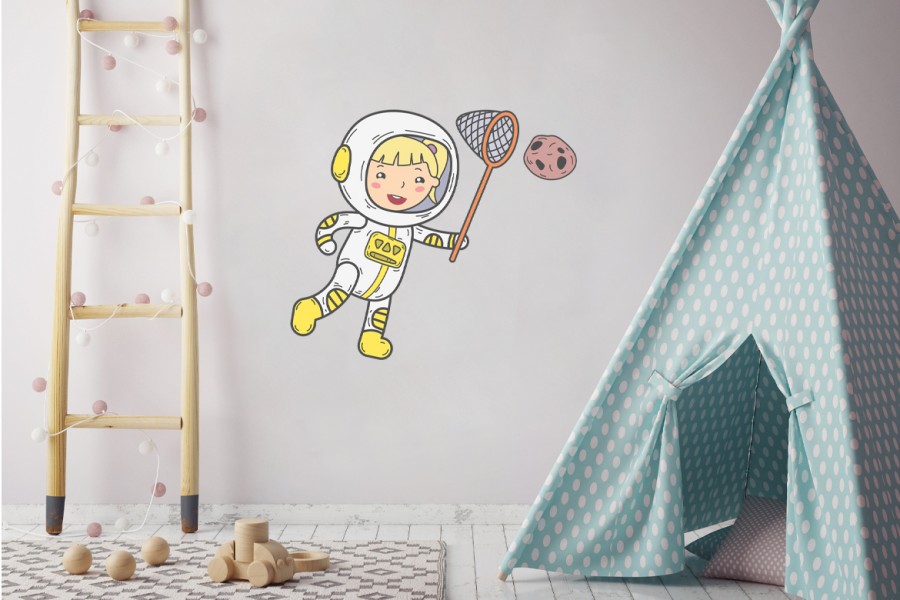 Astronaut 3, Veggdekor til barnerommet, C-You Home