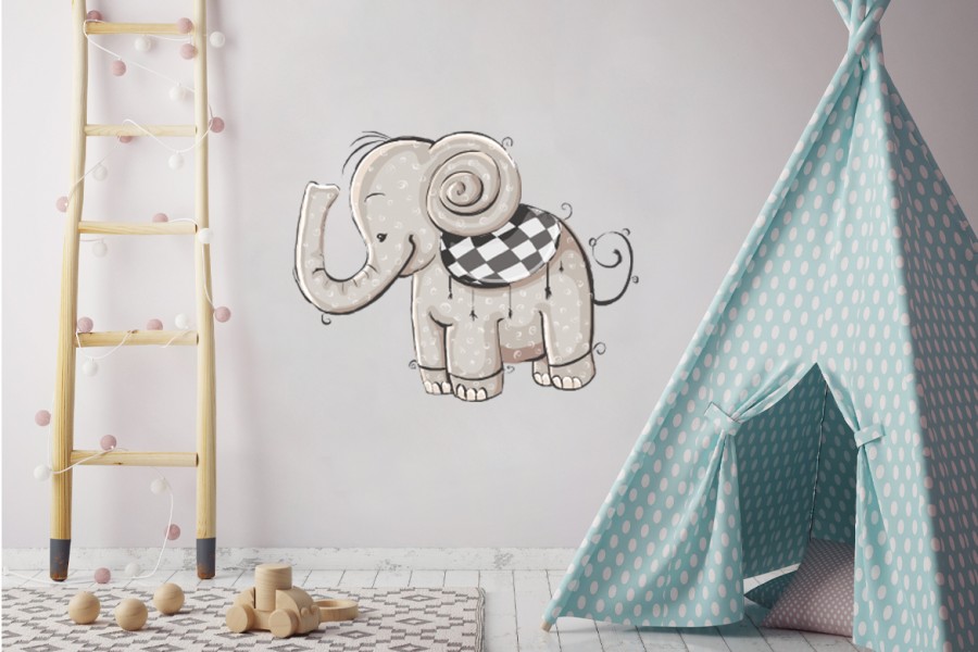 Elefant, Veggdekor til barnerommet, C-You Home